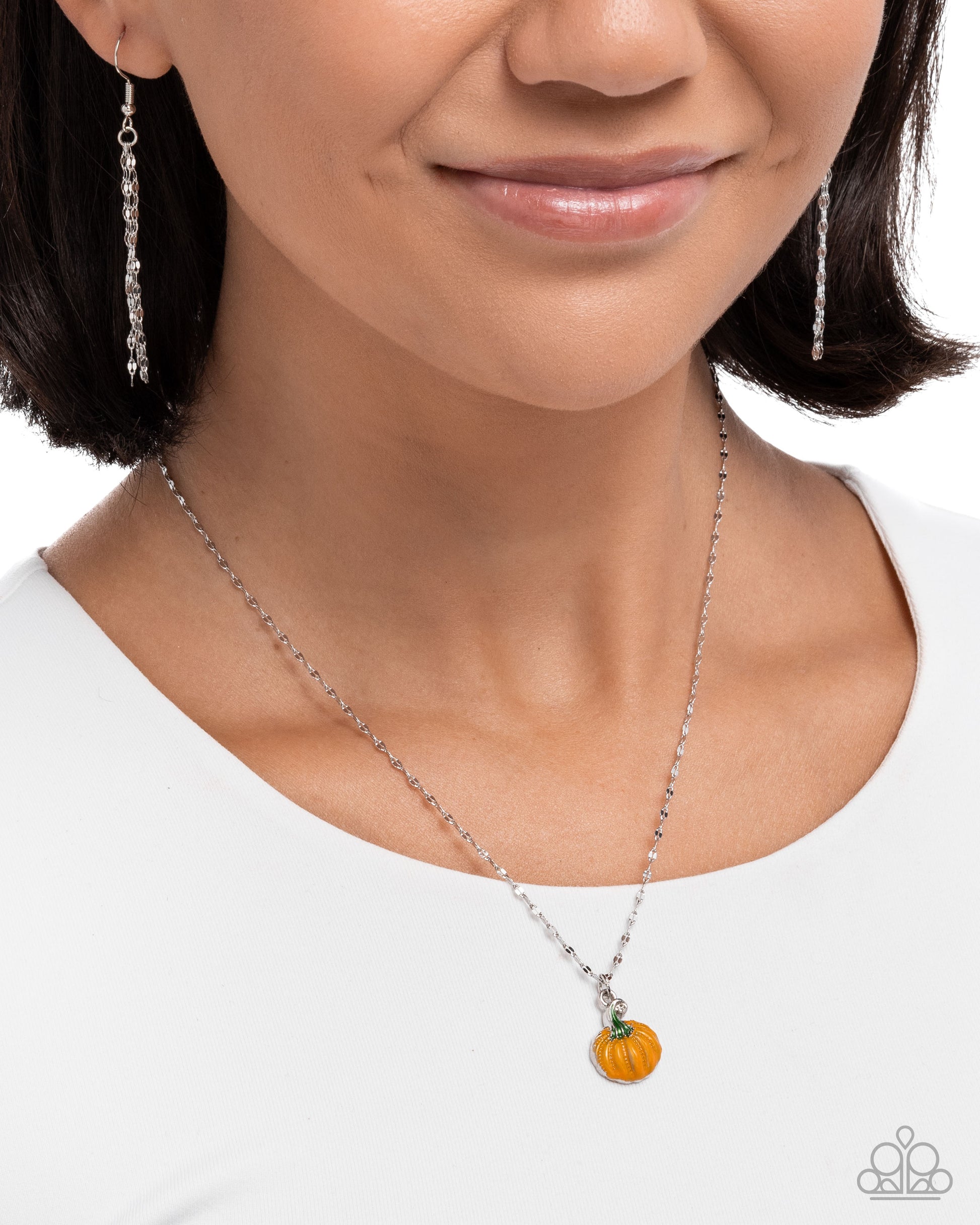 Pumpkin Patch - Paparazzi Necklace Image