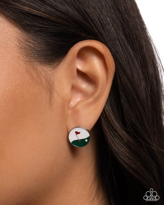 Putting on the Green - Paparazzi Earring Image