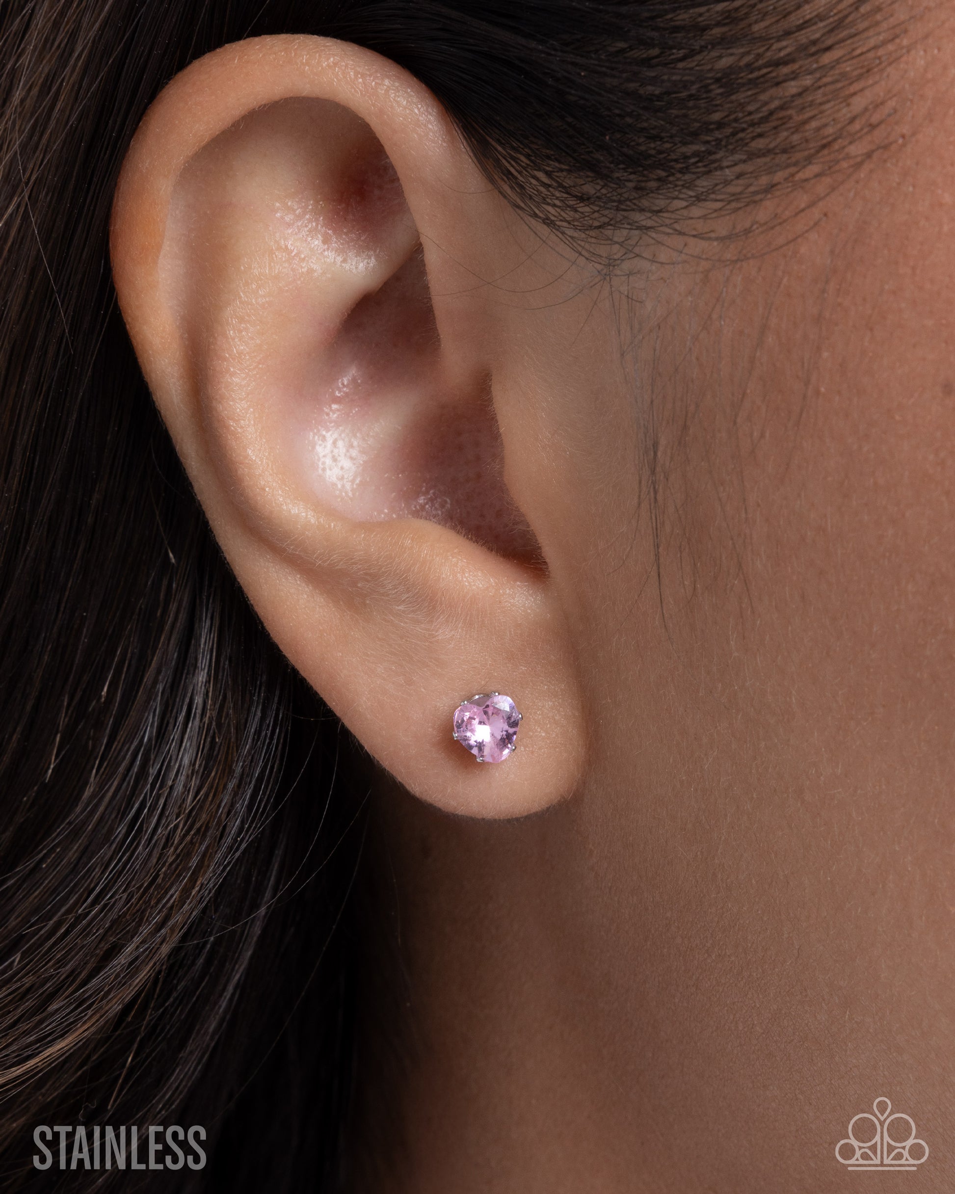 Simple Sweetheart - Pink - Paparazzi Earring Image