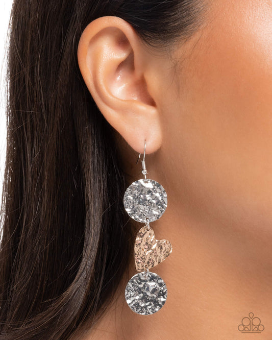 Hammered Haze - Paparazzi Earring Image