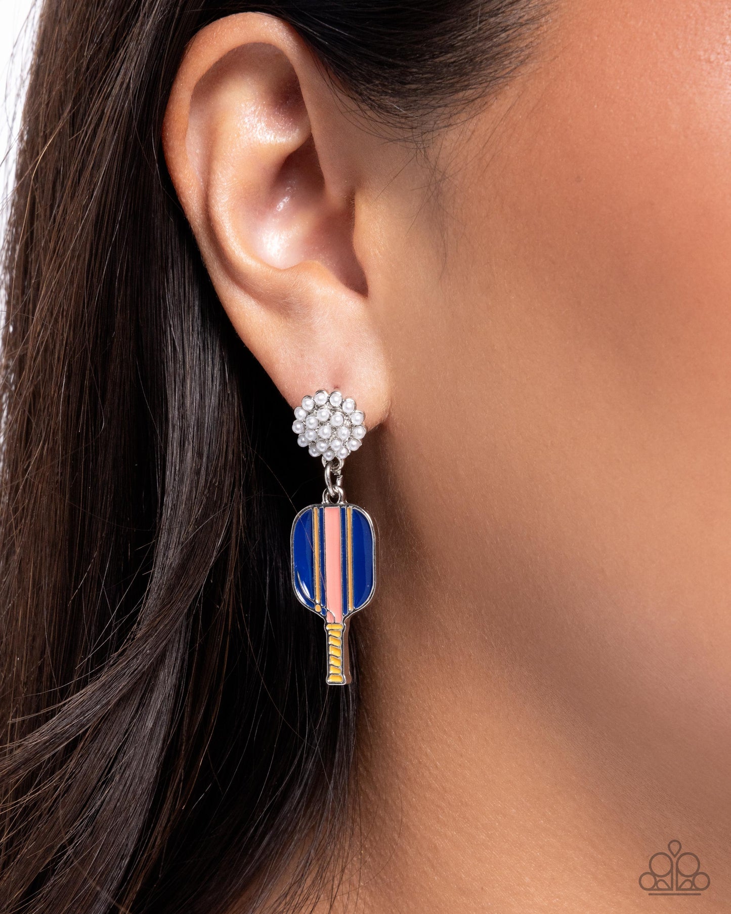 Pickleball Game - Earrings - Paparazzi Earring Image