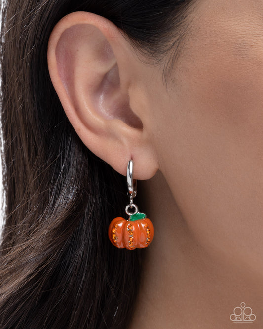 Pumpkin Pageantry - Orange - Paparazzi Earring Image