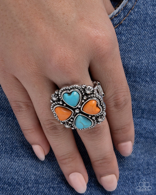 Sincere Stones - Orange - Paparazzi Ring Image