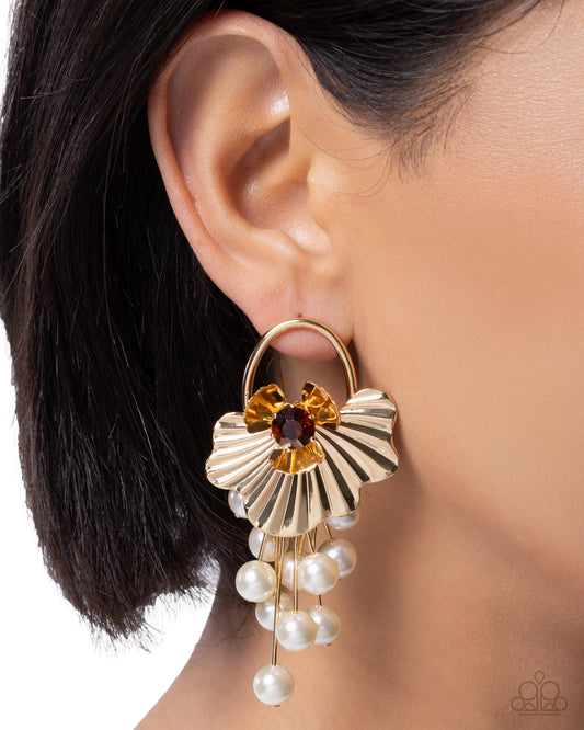 Flared Fringe - Paparazzi Earring Image