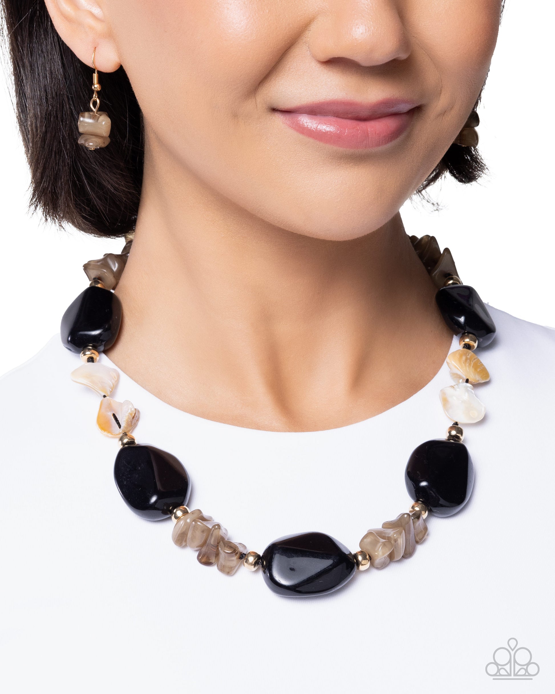 Coastal Cha Cha - Black - Paparazzi Necklace Image