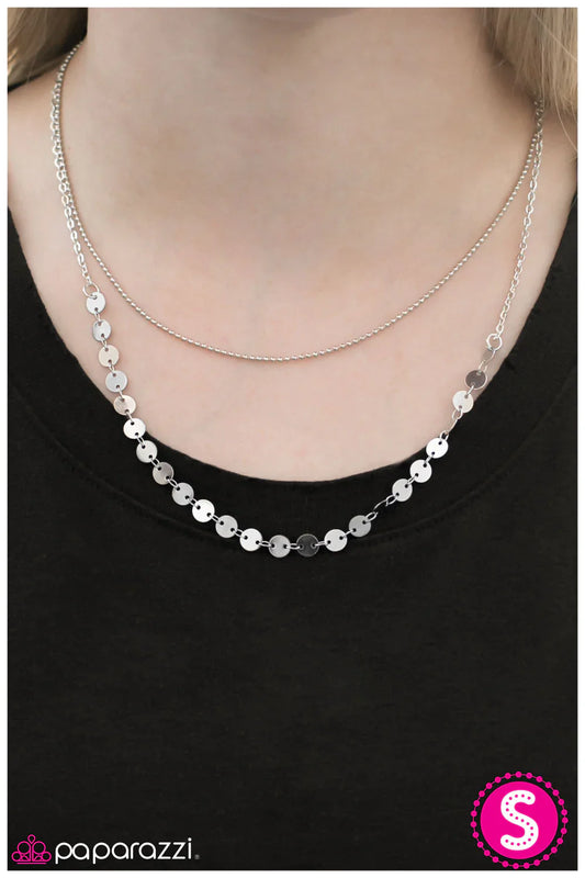 Paparazzi Necklace ~ Figaro - Silver