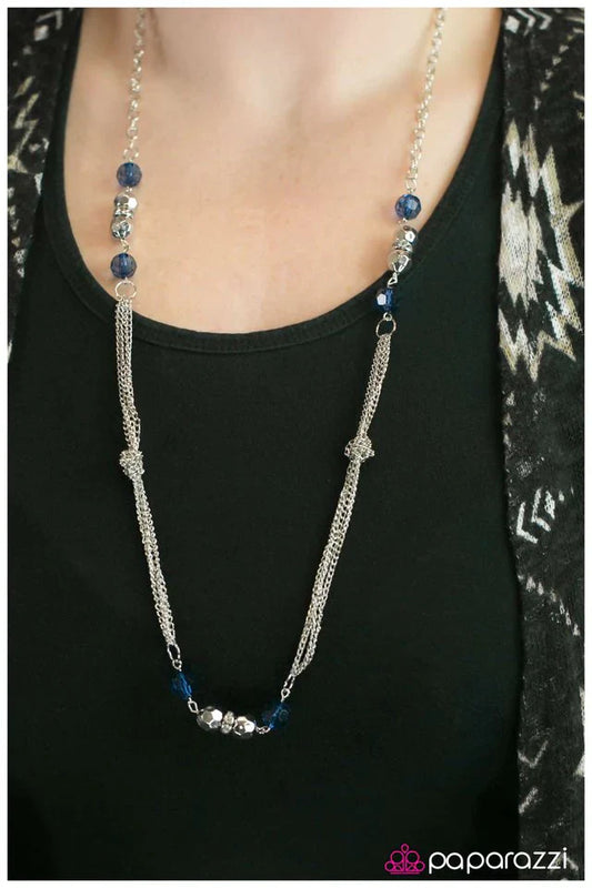 Paparazzi Necklace ~ All Dolled Up - Blue