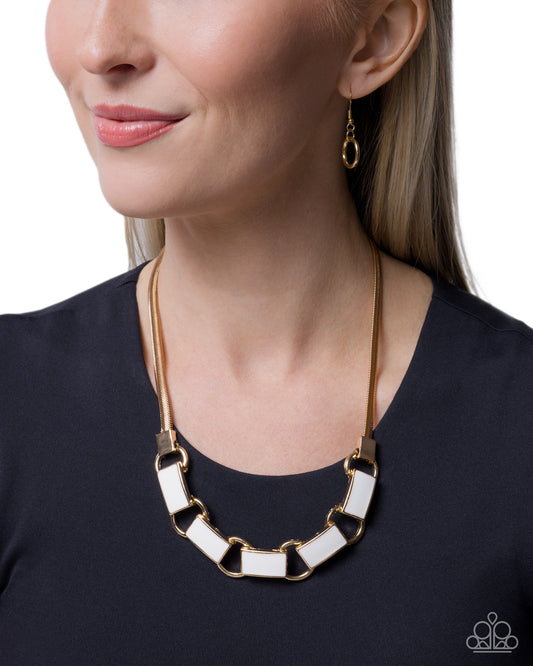 Adorably Animated - White - Paparazzi Necklace Image