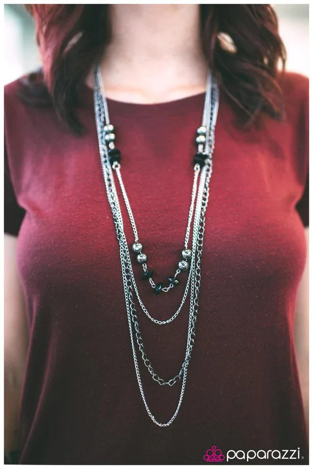 Paparazzi Necklace ~ The Grand Finale - Black