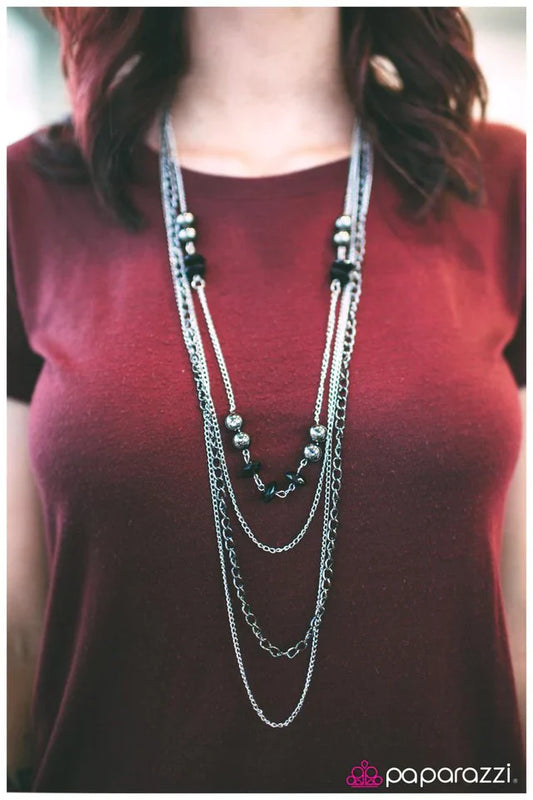 Paparazzi Necklace ~ The Grand Finale - Black