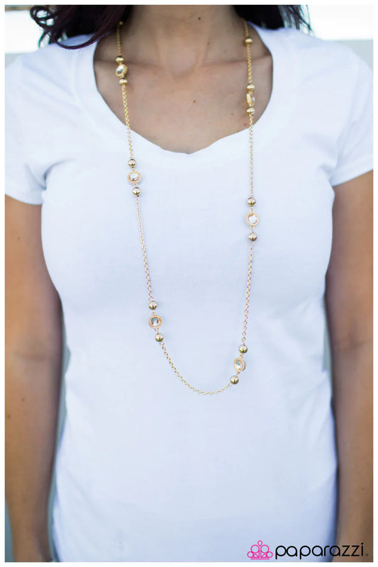 Paparazzi Necklace ~ Broadway Beauty - Gold