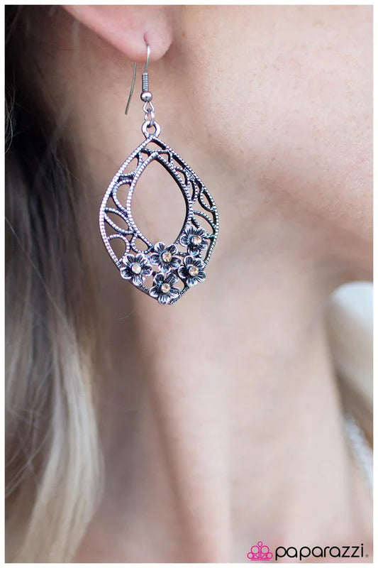 Paparazzi Earring ~ Garden Party - Brown