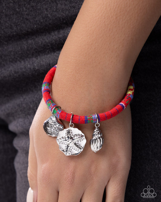 Coastal Condition - Red - Paparazzi Bracelet Image