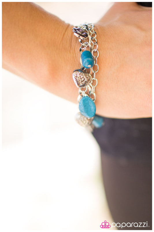 Paparazzi Bracelet ~ Shake, Rattle, and Roll - Blue