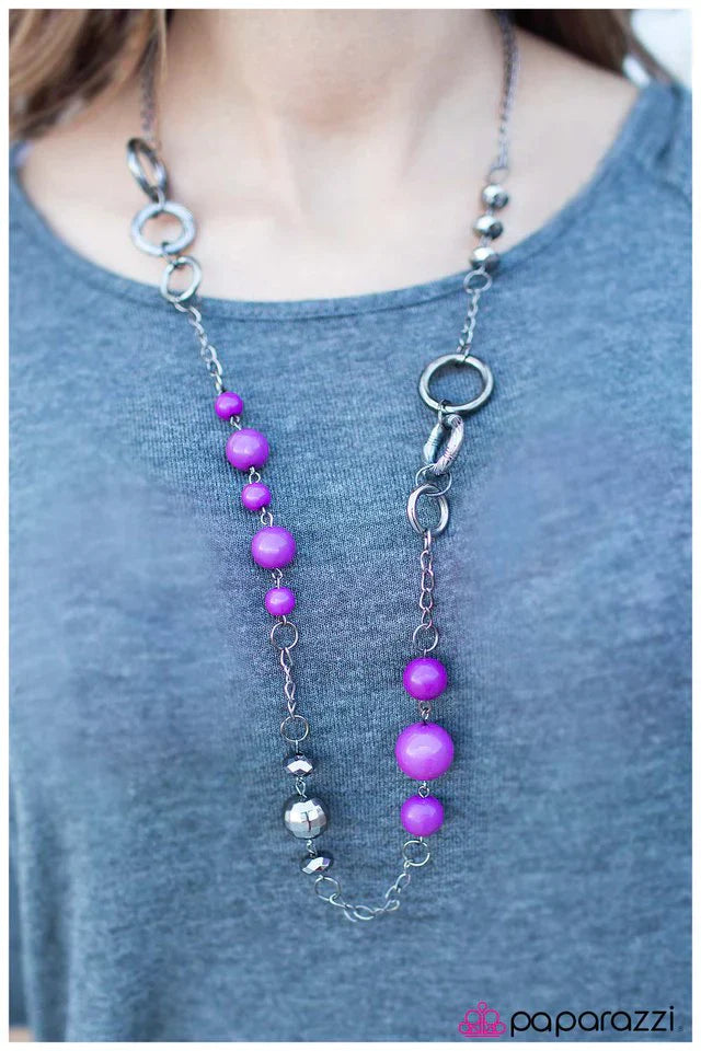 Paparazzi Necklace ~ That Thing You Do - Purple