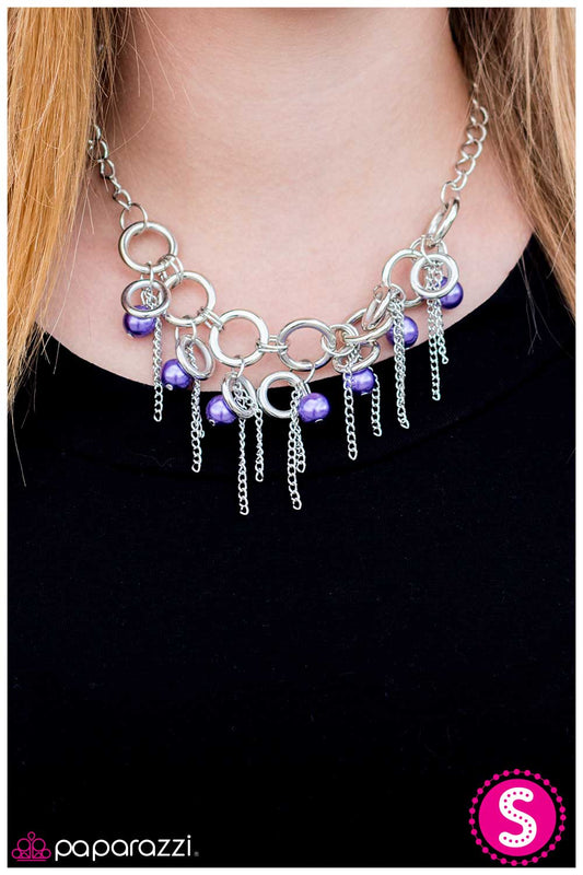 Paparazzi Necklace ~ Lightly Tasseled - Purple