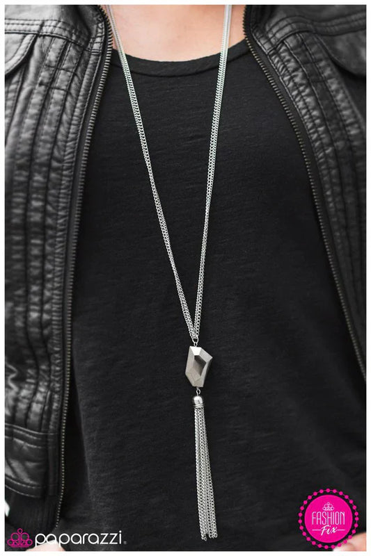 Paparazzi Necklace ~ Break the Spell - Silver