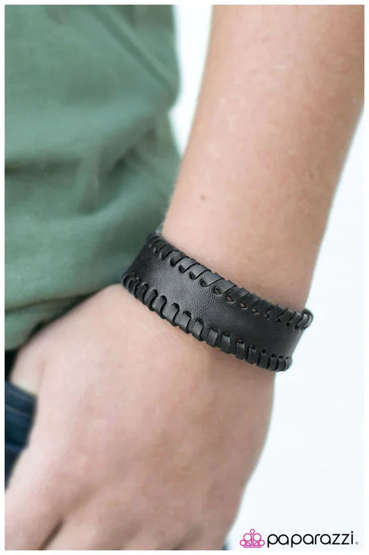 Paparazzi Bracelet ~ First Mate - Black