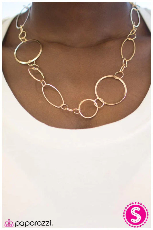 Paparazzi Necklace ~ Jump Around - Gold