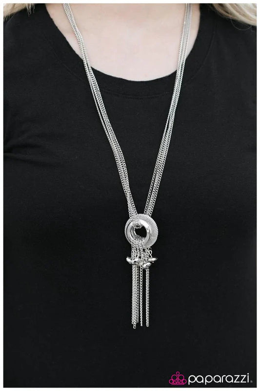 Paparazzi Necklace ~ American Idol - Silver