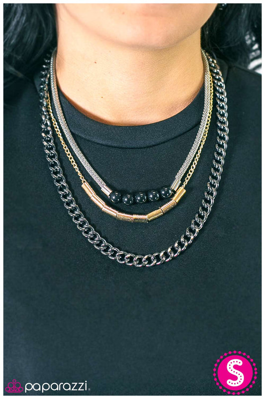Paparazzi Necklace ~ Young and Reckless - Black