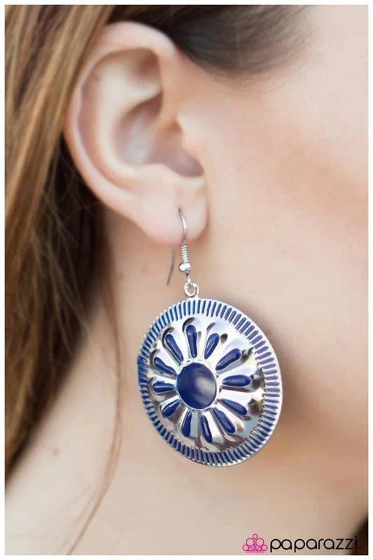 Paparazzi Earring ~ Make It Shine- Blue