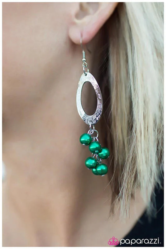 Paparazzi Earring ~ Monte Carlo - Green