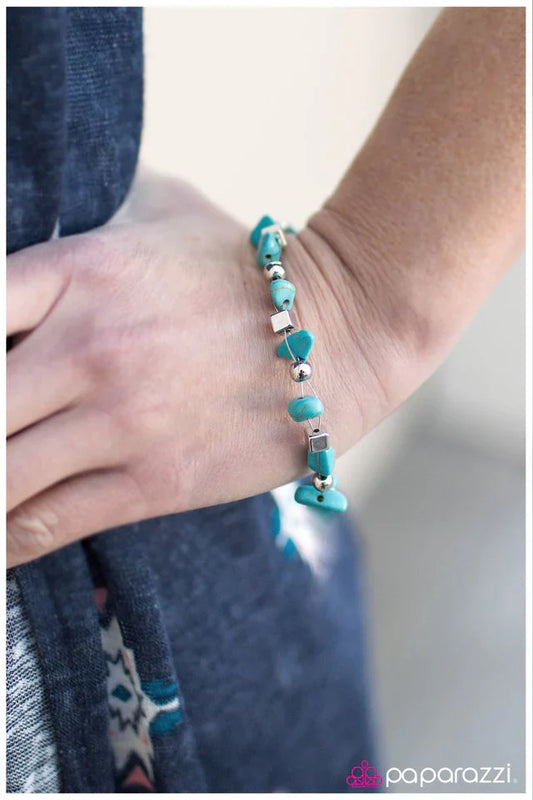 Paparazzi Bracelet ~ This Calls For A PEBBLE-bration! - Blue