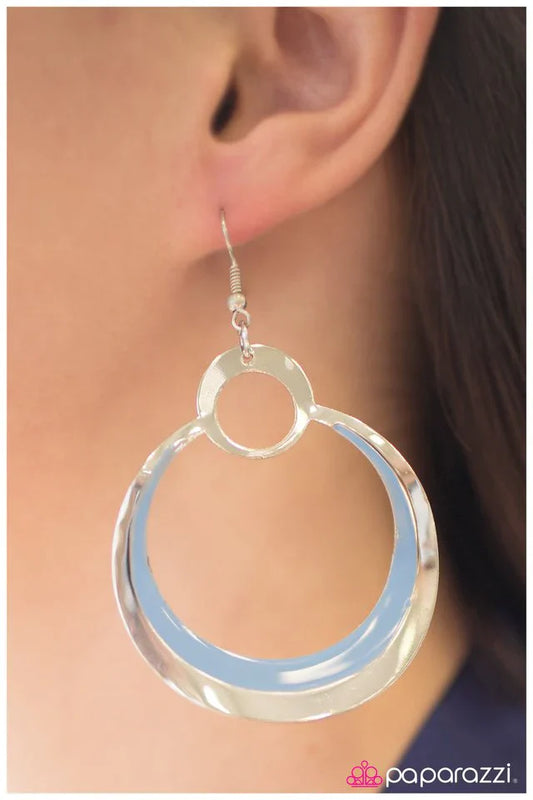 Paparazzi Earring ~ Throwing Shade - Blue
