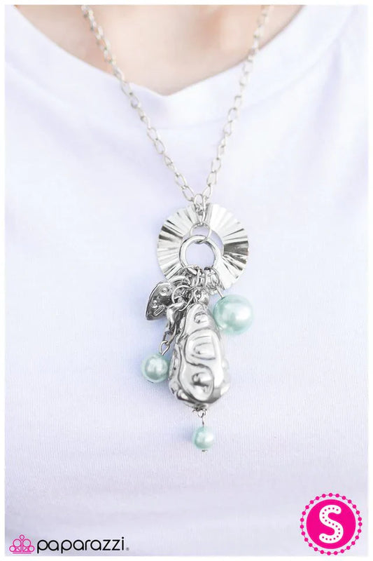 Paparazzi Necklace ~ All In Good Cheer - Blue