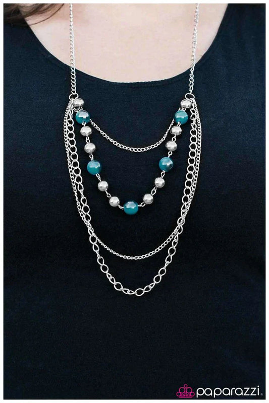 Paparazzi Necklace ~ Betwixt - Blue