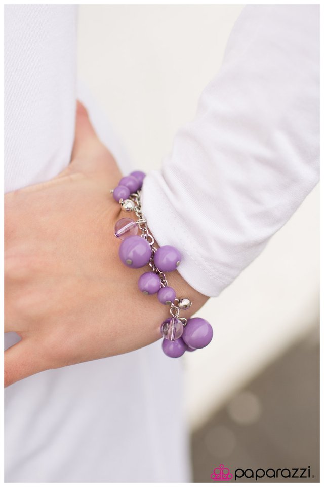 Paparazzi Bracelet ~ Pardon My French - Purple