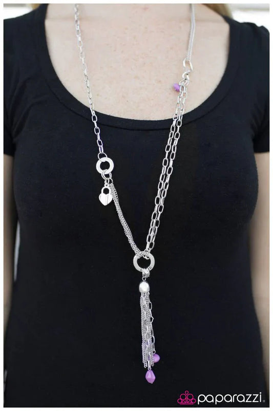 Paparazzi Necklace ~ My One True Love - Purple