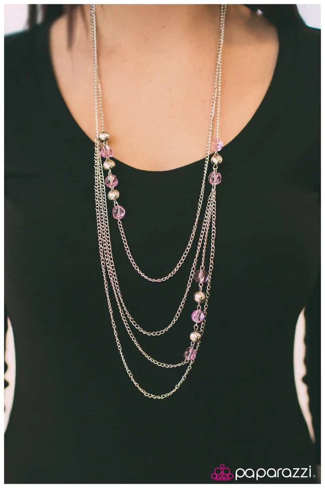 Paparazzi Necklace ~ Fools Rush In - Purple