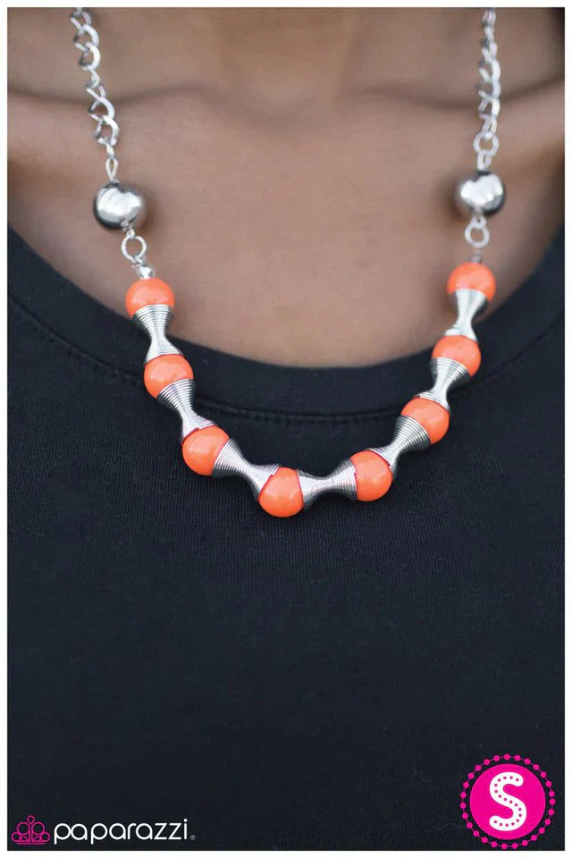 Paparazzi Necklace ~ Spring To Mind - Orange