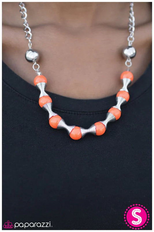 Paparazzi Necklace ~ Spring To Mind - Orange