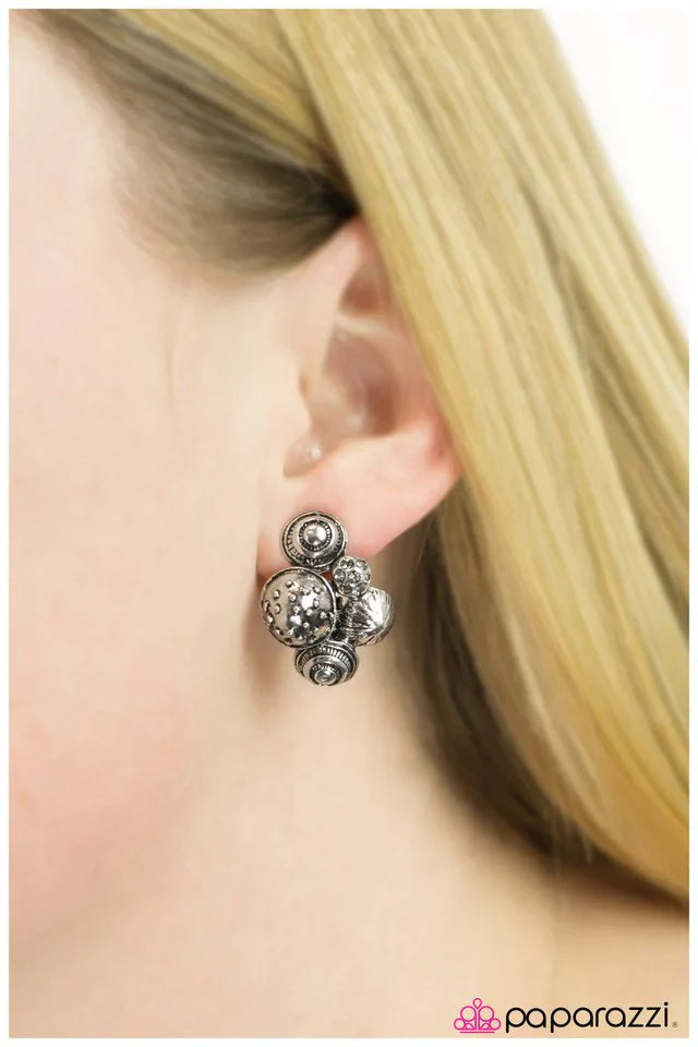 Paparazzi Earring ~ Bravo! - Silver