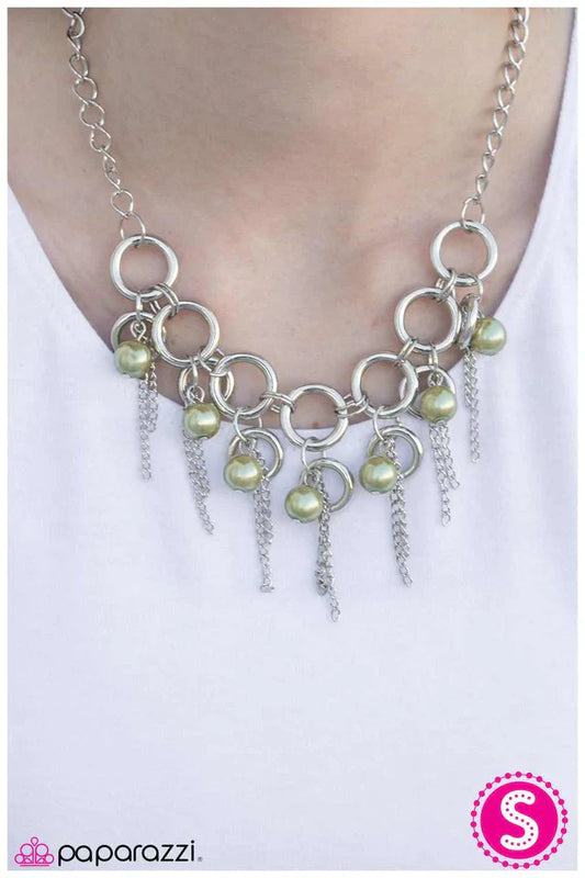 Paparazzi Necklace ~ Lightly Tasseled- Green