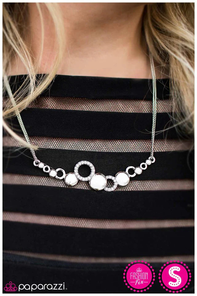 Paparazzi Necklace ~ Honorable Mention - White