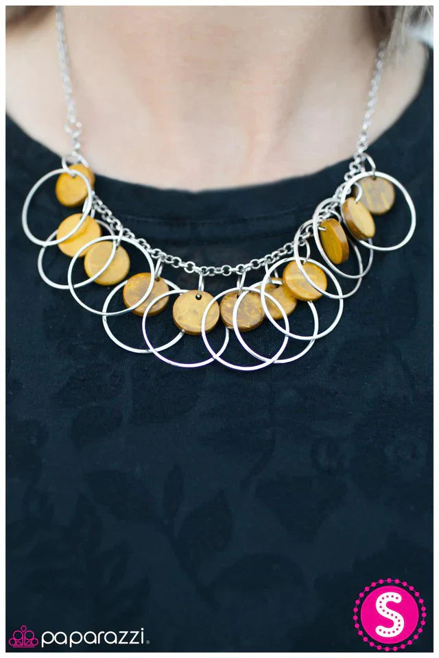 Paparazzi Necklace ~ All Caught Up - Yellow