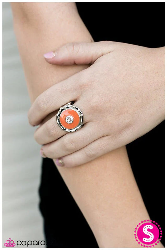Paparazzi Ring ~ Fancy Fandango - Orange
