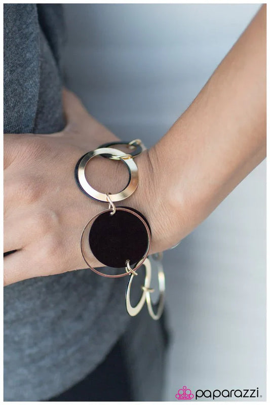 Paparazzi Bracelet ~ Funky Fresh - Gold