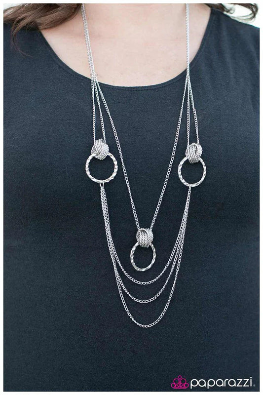 Paparazzi Necklace ~ My Alibi - Silver