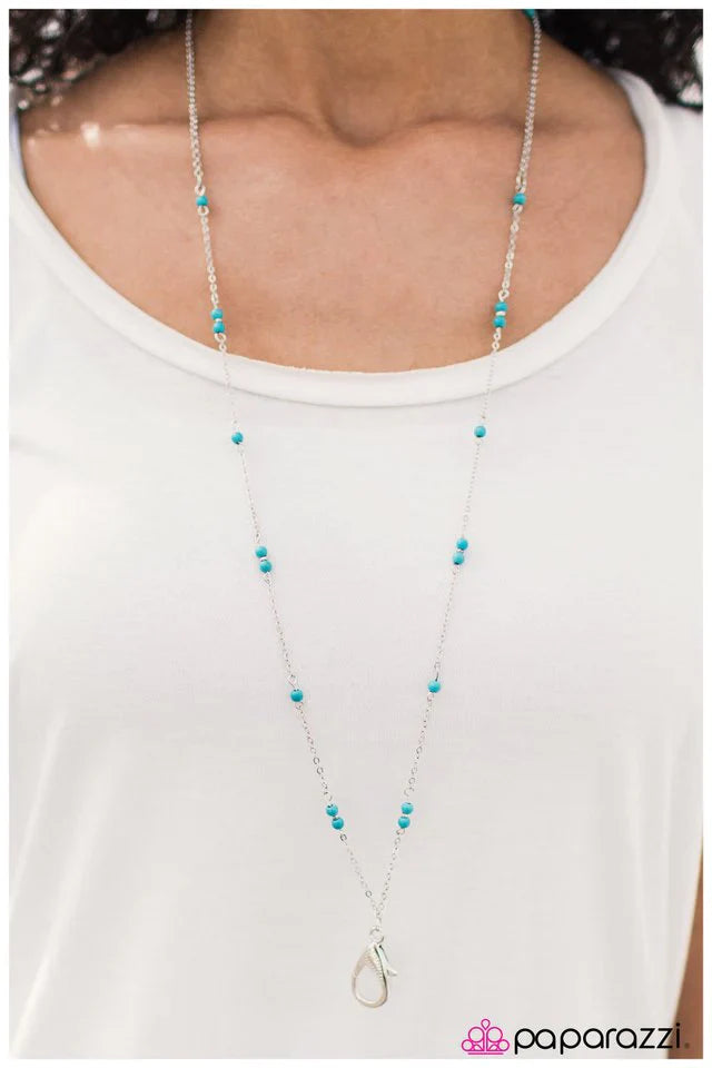 Paparazzi Necklace ~ Desert Oasis - Blue