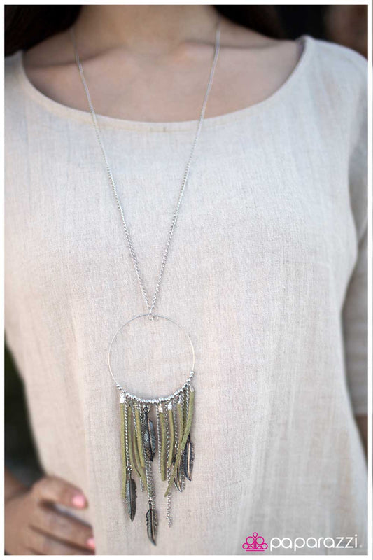 Paparazzi Necklace ~ See You In My Dreams - Green