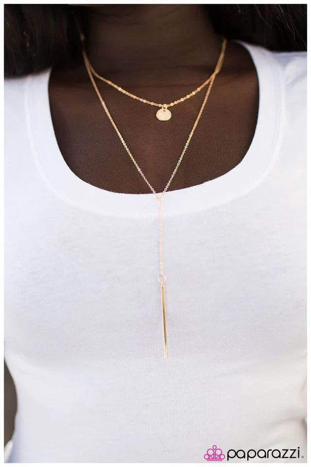 Paparazzi Necklace ~ So BAR, So Good - Gold