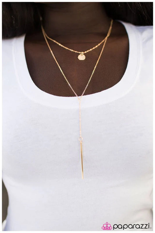 Paparazzi Necklace ~ So BAR, So Good - Gold