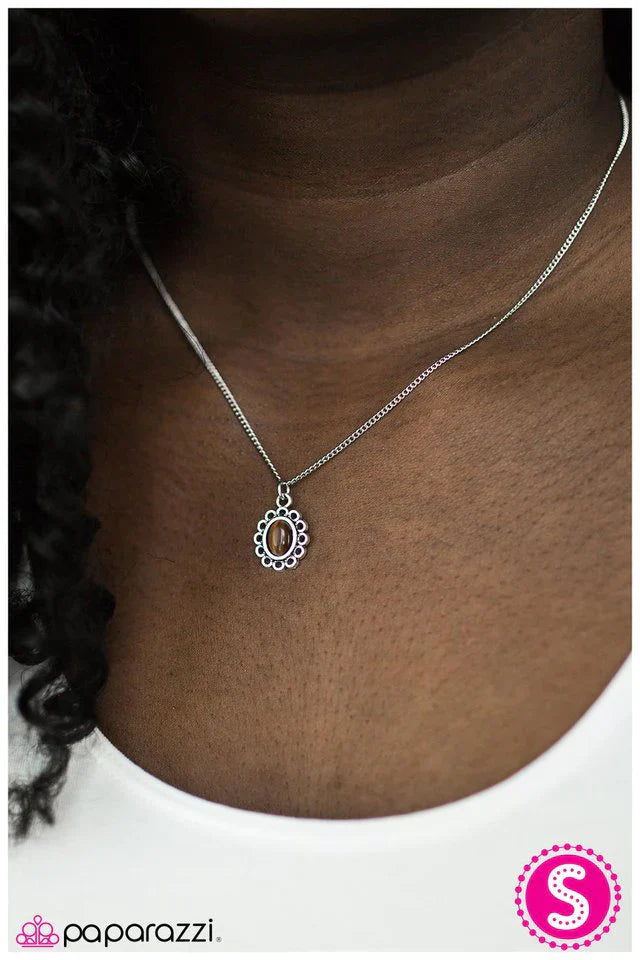 Paparazzi Necklace ~ Modest Of Them All - Brown
