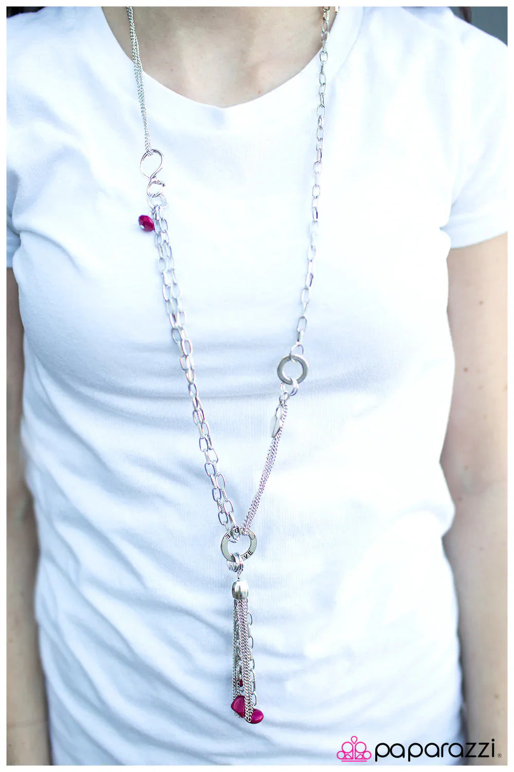 Paparazzi Necklace ~ My One True Love  - Pink