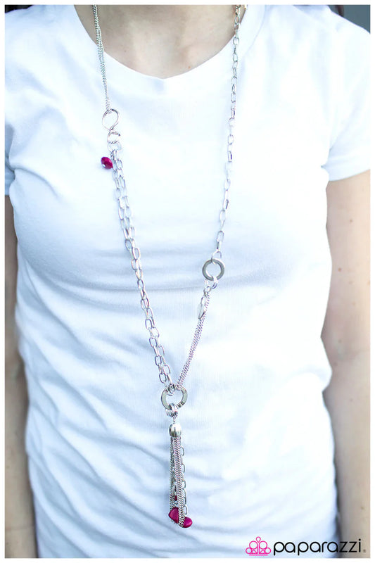 Paparazzi Necklace ~ My One True Love  - Pink